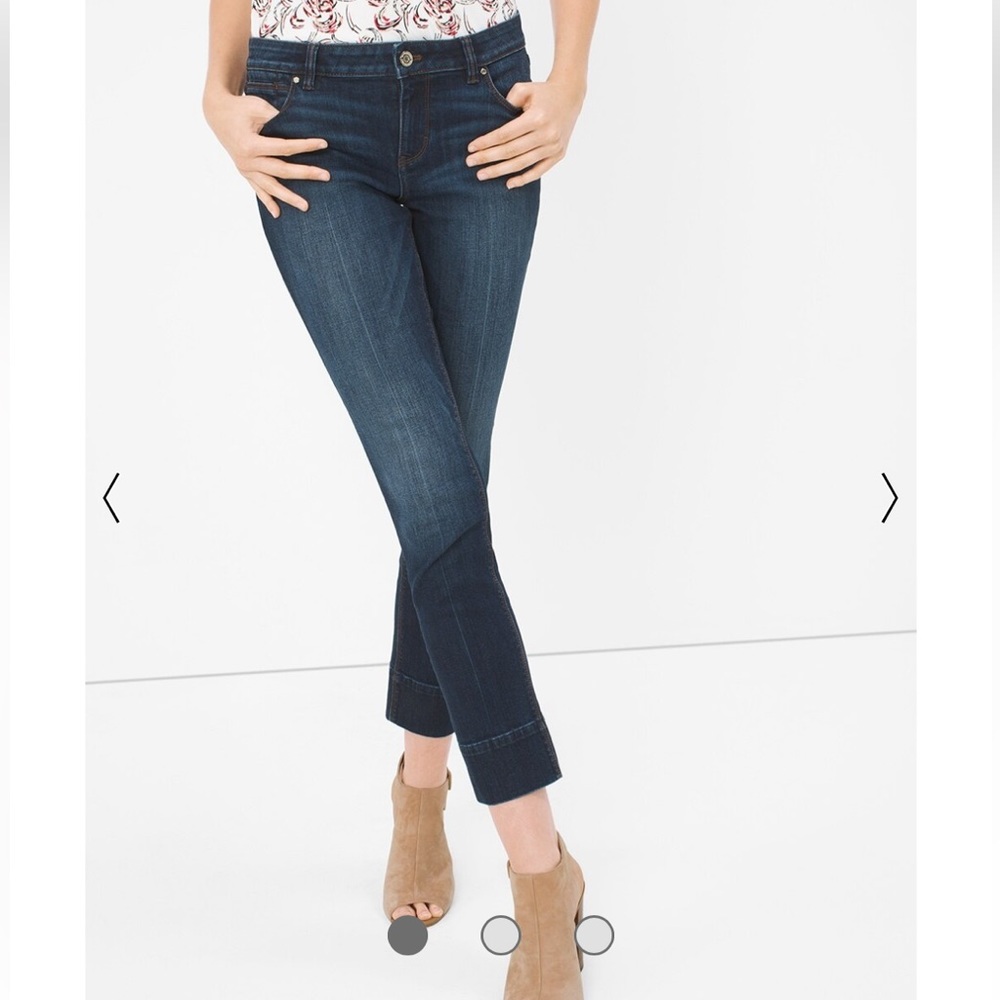 White House, Black market slim crop jeans size 10